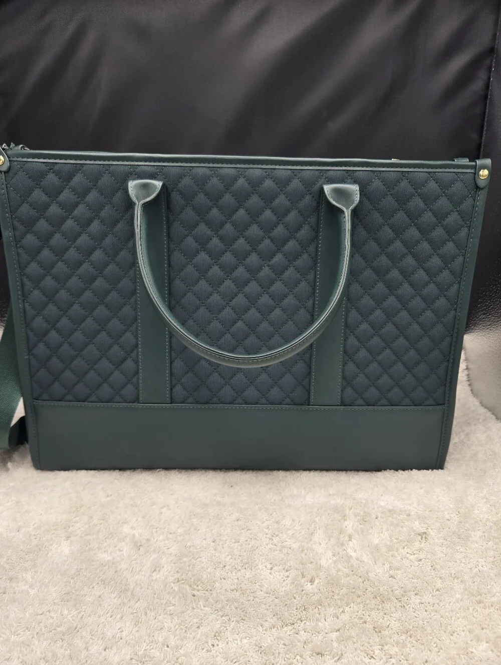 Lovevook Women's Green Laptop Bag With Shoulder Strap